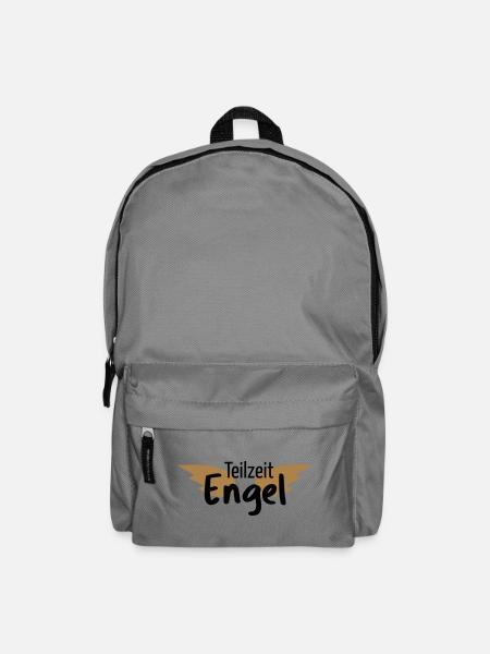 Engel Teilzeitengel Flügel Held Heldin Geschenk - Rucksack - Mittelgrau