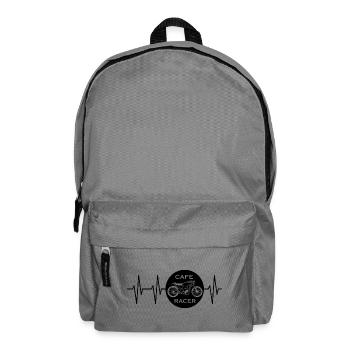Café Racer Symbole Pulse Moto Motard Caferacer - Sac à dos - gris éléphant - Devant