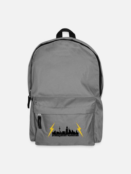 Frankfurter Maedsche ffm skyline - Rucksack - Mittelgrau