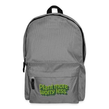 Planter plus, s’inquiéter moins – Dire design - Sac à dos - gris éléphant - Devant