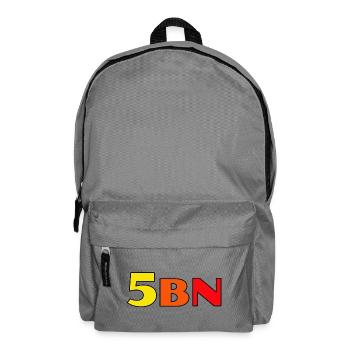 5BN Color Explosion Block Letters - Backpack - elephant grey - Front