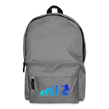 Modernes Snowboard Artwork - Rucksack - Mittelgrau - Vorne