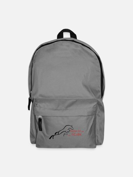 Reiten ist schön... - Rucksack - Mittelgrau