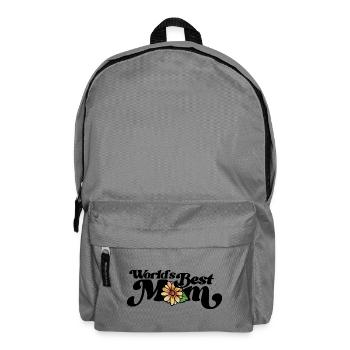 Sunny Daisy Aquarell auf Schwarz - Rucksack - Mittelgrau - Vorne