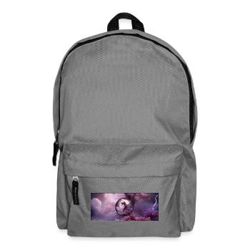 Drache im rosa Nebel - Rucksack - Mittelgrau - Vorne