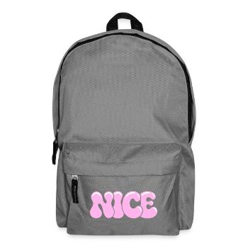 Schöne pastellrosa Bläschen - Rucksack - Mittelgrau - Vorne
