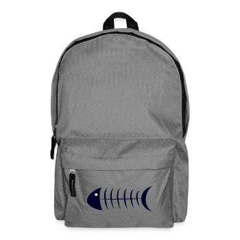 fish - Backpack - elephant grey - Front
