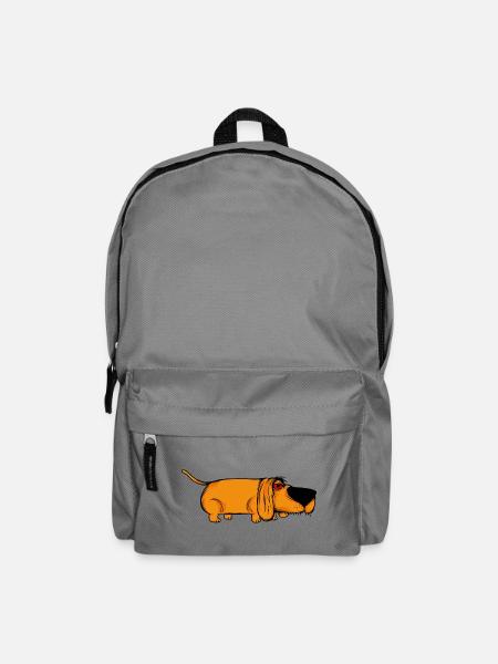 Amber Doxie mit Tusky Grinsen - Rucksack - Mittelgrau