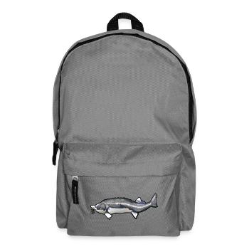 Schwanzmuster von gewühltem Kelfisch - Rucksack - Mittelgrau - Vorne
