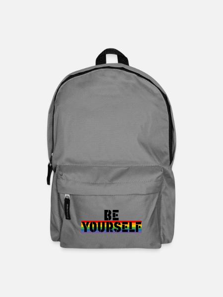 LGBT Rainbow shirt Be yourself - Rucksack - Mittelgrau