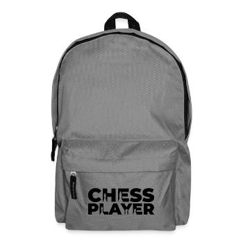 Schachspieler - Rucksack - Mittelgrau - Vorne