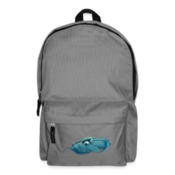 Majestic Manta Ray II : Underwater Grace - Backpack - elephant grey - Front