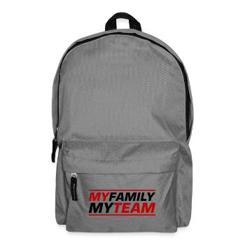 Meine Familie Team Spruch - Rucksack - Mittelgrau - Vorne