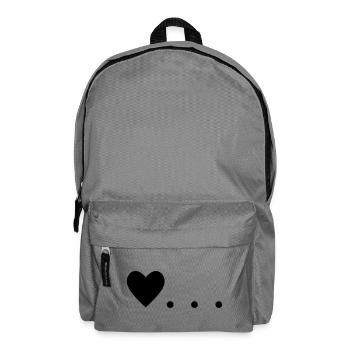 Love is... Heart - Backpack - elephant grey - Front
