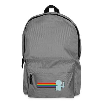 Fléchettes et Vibrations arc-en-ciel - Sac à dos - gris éléphant - Devant