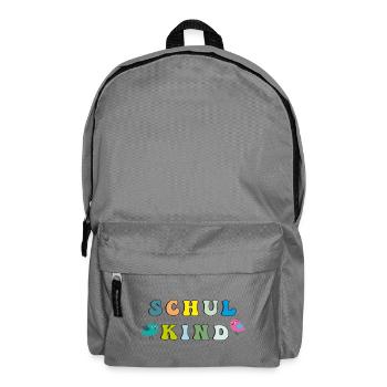 Schulkind  - Rucksack - Mittelgrau - Vorne