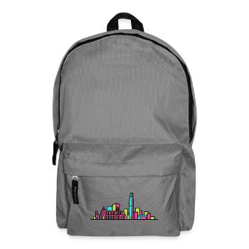 Reading City Skyline Blade Building Moderne Kunst - Rucksack - Mittelgrau - Vorne