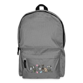 Le lapin de Pâques au printemps - Sac à dos - gris éléphant - Devant