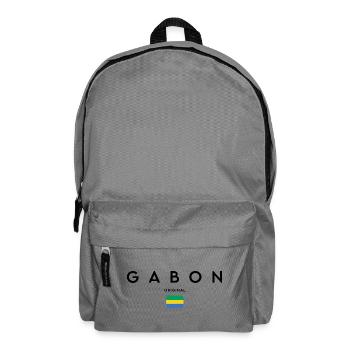 Gabonischer Stolz, minimalistisches, elegantes Design - Rucksack - Mittelgrau - Vorne