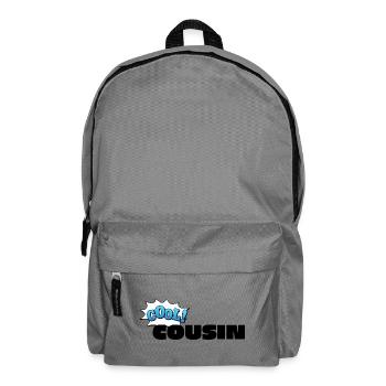 Lettrage de cousin cool pour le cousin cool - Sac à dos - gris éléphant - Devant