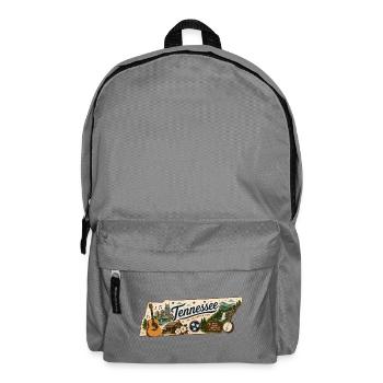 Tennessee Great Smoky Mountains Vintage-Aufkleber - Rucksack - Mittelgrau - Vorne
