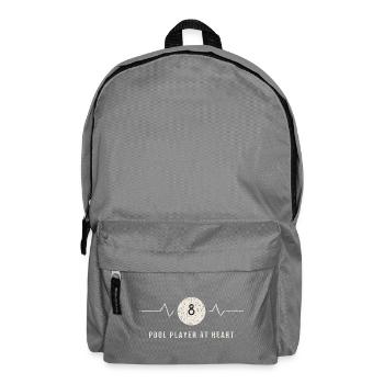 Pool Player At Heart - Backpack - elephant grey - Front