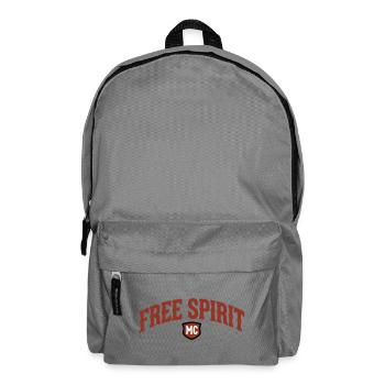 Lettrage Free Spirit MC - Sac à dos - gris éléphant - Devant