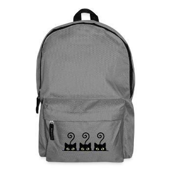 Neonaugen-Reihe auf Schwarz - Rucksack - Mittelgrau - Vorne