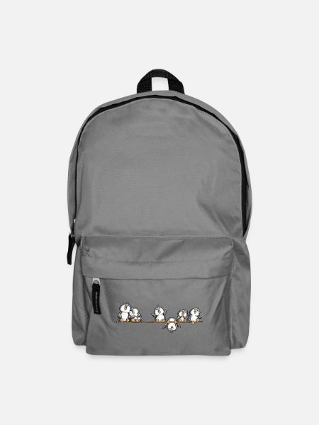 Pinguine Team Antarktis Tierhumor Cartoon - Rucksack - Mittelgrau