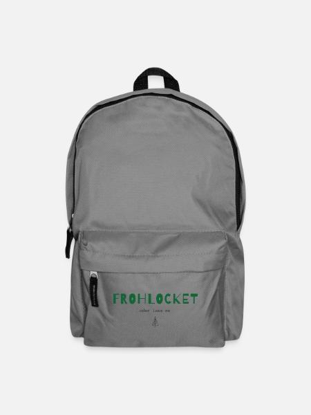 Frohlocket oder lass es – Weihnachtsstatement - Rucksack - Mittelgrau