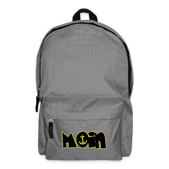 Moin Anker Motiv - Rucksack - Mittelgrau - Vorne
