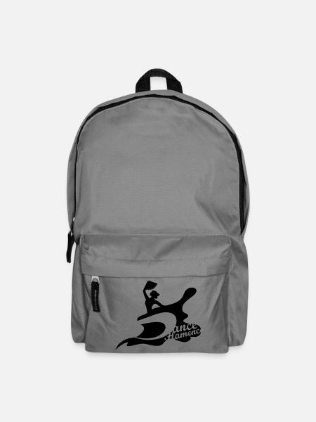 A flamenco dancer with fan - Backpack - elephant grey