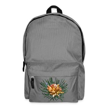Creative fir branches - Backpack - elephant grey - Front