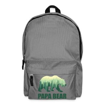 Papa Bear papa papa papy papa fête des pères papa - Sac à dos - gris éléphant - Devant