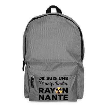 Je suis une manip radio rayonnante Radiologie - Sac à dos - gris éléphant - Devant