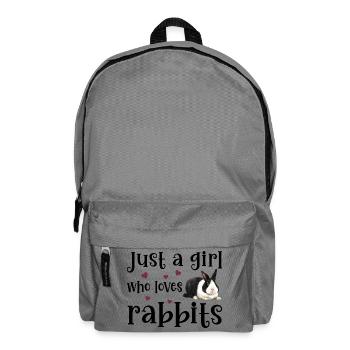 Hase Kaninchen - Rucksack - Mittelgrau - Vorne