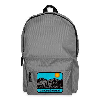 Graubünden Panorama Sonnenrand - Rucksack - Mittelgrau - Vorne