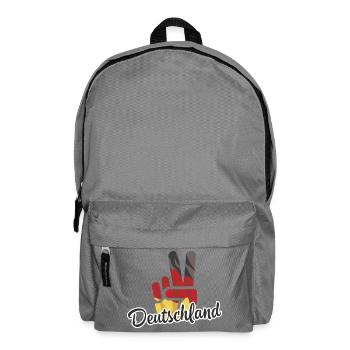 Victory Sieg Hand Deutschland - Rucksack - Mittelgrau - Vorne