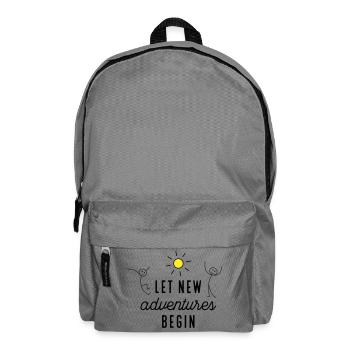 Adventure or new beginning - Backpack - elephant grey - Front