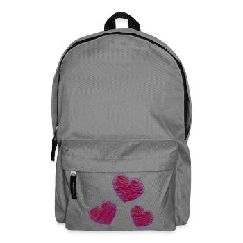 HEART. HEARTS. SAINT VALENTINE. LOVE. LOVE. CHRISTMAS - Backpack - elephant grey - Front
