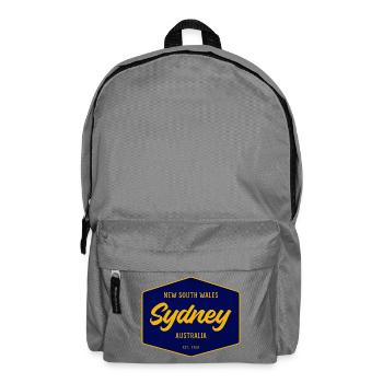 Sydney Sign Vintage Font - Backpack - elephant grey - Front