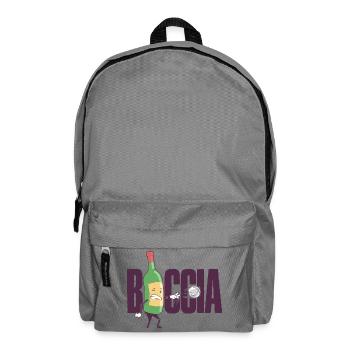 Bocciaspieler Bekleidung mit Boccia Kugeln Boccia - Rucksack - Mittelgrau - Vorne