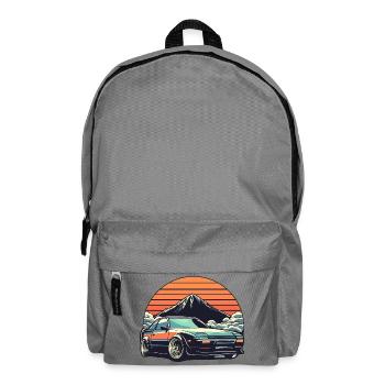 JDM-Auto Japanische Retro-Autorenn-Drift-Legende - Rucksack - Mittelgrau - Vorne