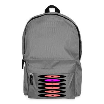 Schallplatten - Rucksack - Mittelgrau - Vorne