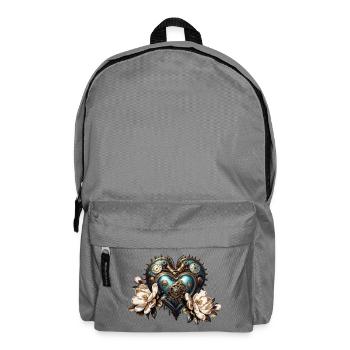 Wonderful steampunk heart - Backpack - elephant grey - Front