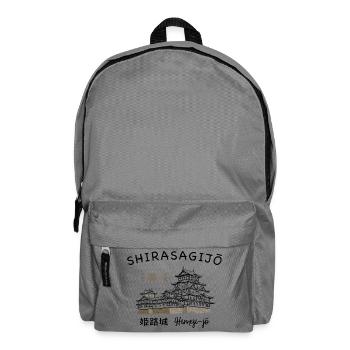 Château de Himeji-jo, Japon, préfecture de Hyogo, dessin - Sac à dos - gris éléphant - Devant