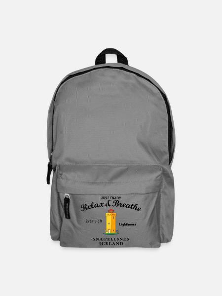 Island Leuchtturm Svörtuloft, Entspannen - Rucksack - Mittelgrau