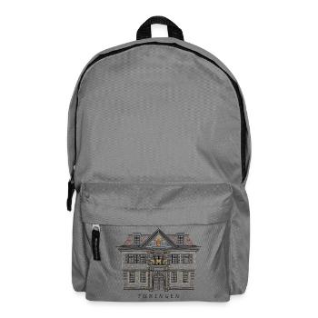 Tübingen, Drawing University House, Germany - Backpack - elephant grey - Front