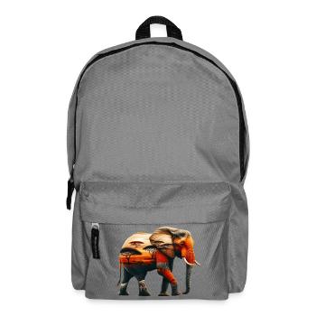 Elefant - Rucksack - Mittelgrau - Vorne