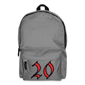 20. 20 YEARS. 20th ANNIVERSARY. 20 YEARS ANNIVERSARY. - Backpack - elephant grey - Front